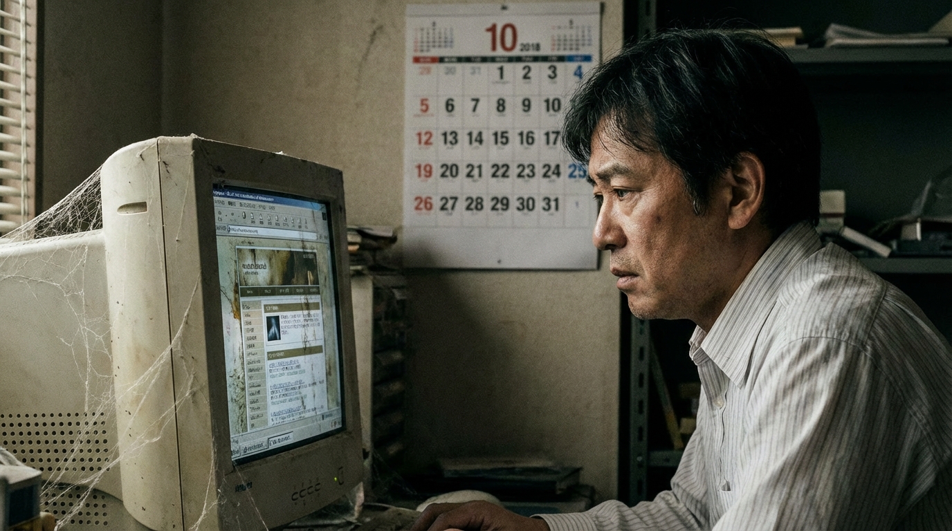 Webサイトが更新されず放置されていることに悩むWeb制作会社の経営者